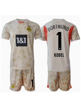 Borussia Dortmund Gregor Kobel #1 Målvakt Replika Hemmakläder Barn 2024-25 Kortärmad (+ byxor)